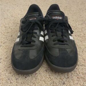 Adidas Classic Black Sneakers with White Stripes